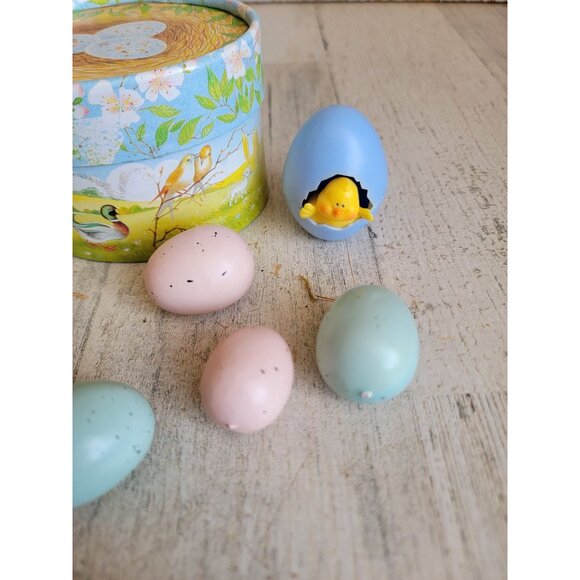 Unique Easter egg Bird Box Figure Set decor spring home - Picture 2 of 9